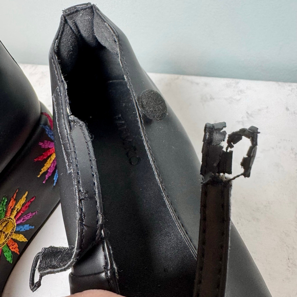 Farm Rio Ballerina Platform Mary Jane Shoes 7.5 Embroidered Sunshine - Picture 7 of 15